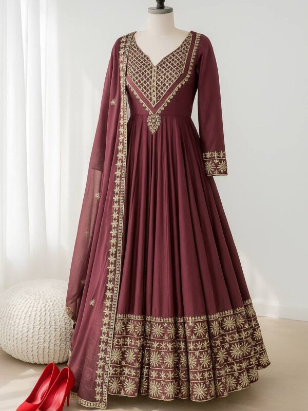 Silk Shimmer Anarkali