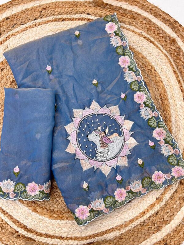 Pure Moss Fabric Saree